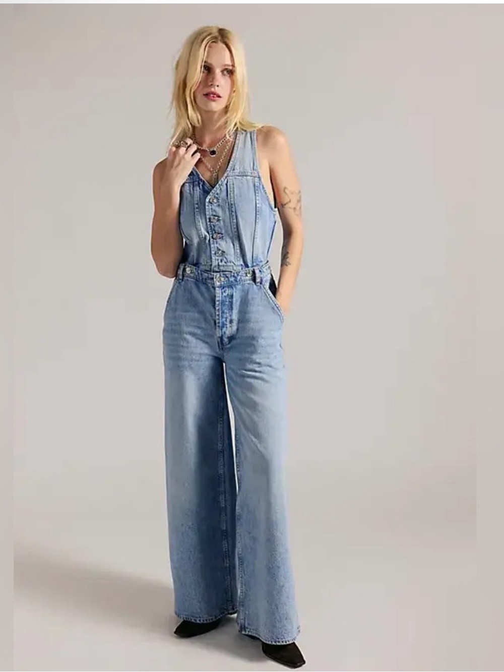 Free People We The Free Better Together Convertible Jumpsuit NWT